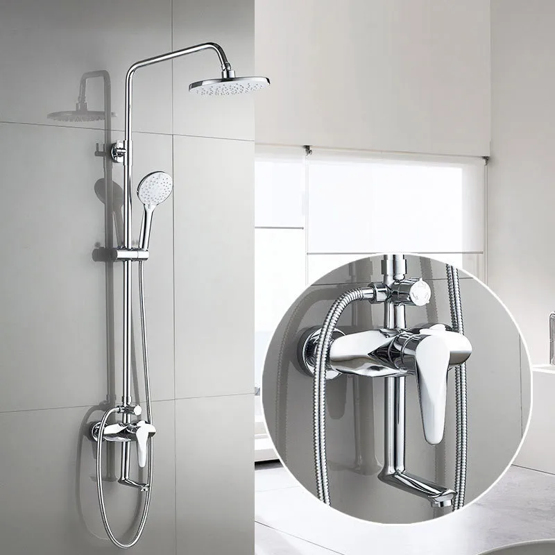 

shower faucet of rain shower implement flower is aspersed multifunction cold and hot mixer kit manufacturer wholesale