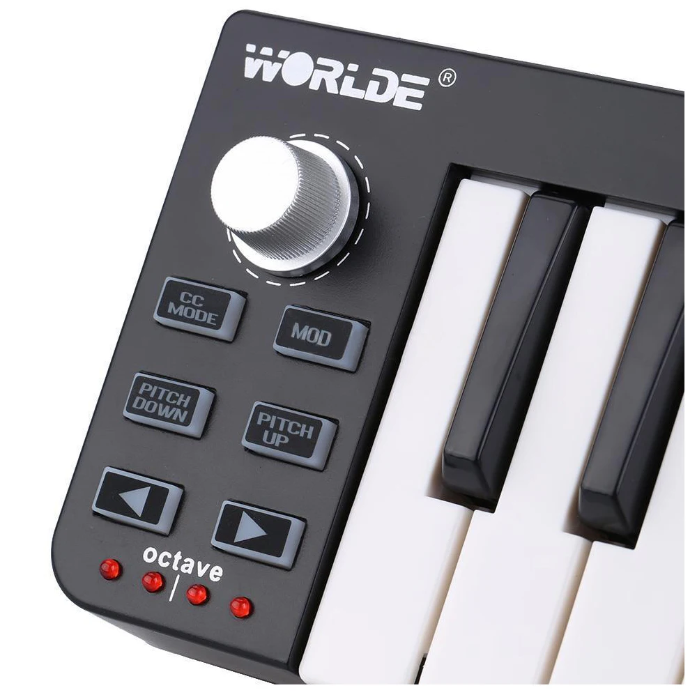 8 клавишная мини клавиатура Easykey 25 с клавишным USB MIDI контроллером|controller music|controller