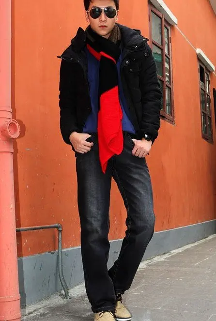 

Free Shipping Men's Jeans New Fashion Casual Jeans Extra Large Size Black Color