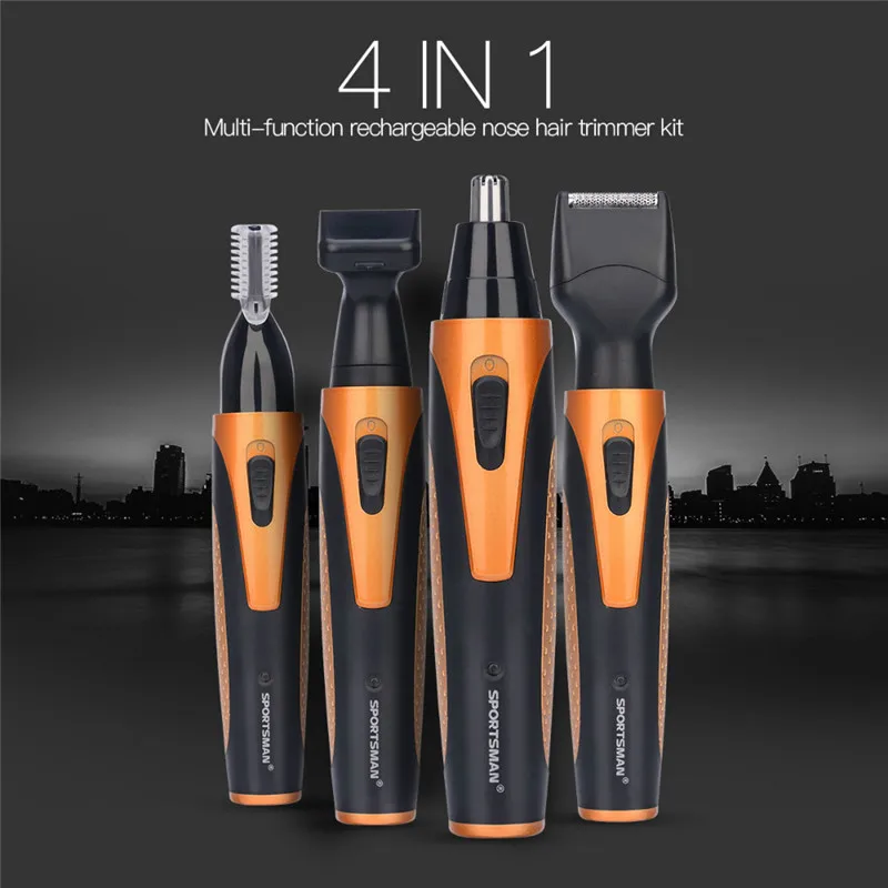 Paiter Men Electric Nose Hair Trimmer Ear Face Shaving Scissors