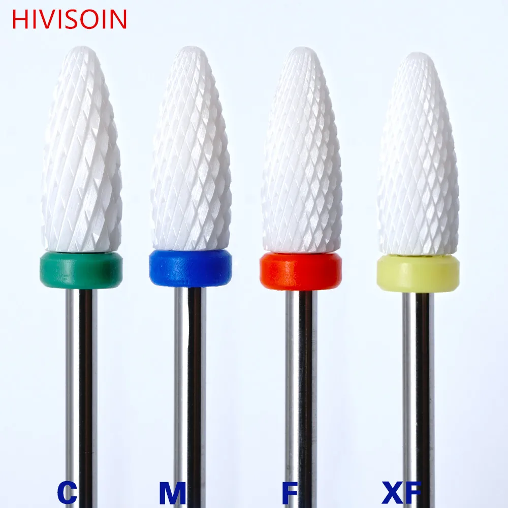 

Flame Bit - White - HIVISOIN - Ceramic Nail Drill Bit
