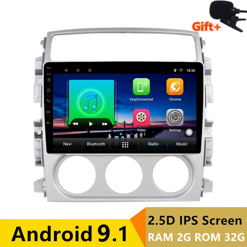 Cheap 9" 2+32G 2.5D IPS Android 9.1 Car DVD Multimedia Player GPS for Suzuki Liana 2007 2008 2009-10-2013 audio car radio navigation 0
