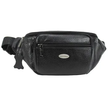

New Men Leather Cowhide Vintage Travel Cell/Mobile Sling Chest Belt Pouch Fanny Pack Waist Bag Purse