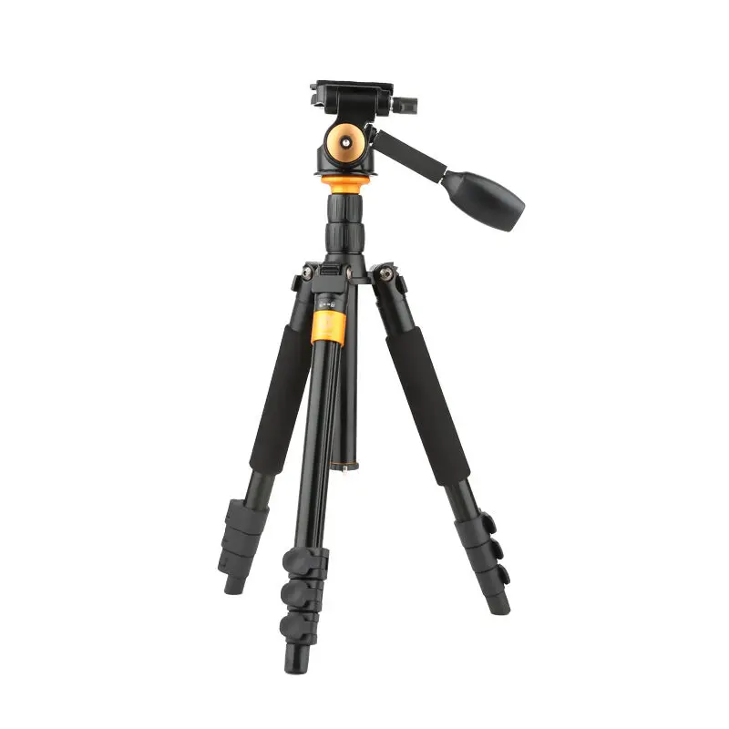 

Q555B Portable Tripod Lightly SLR Camera Tripod Handle Head Single Micro Mini Portable Photographic Camera Bracket Q-570B