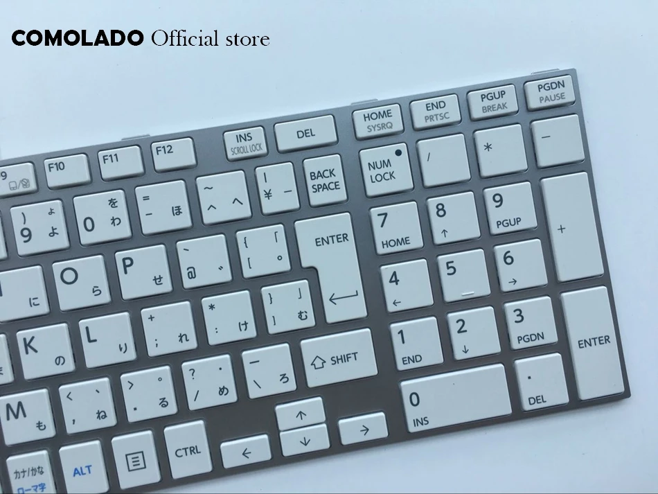 JP Japan keyboard for TOSHIBA L850 L855 L870 L850-T01R P850 S850 S855D C850 white with silver frame keyboard JP Layout (2)