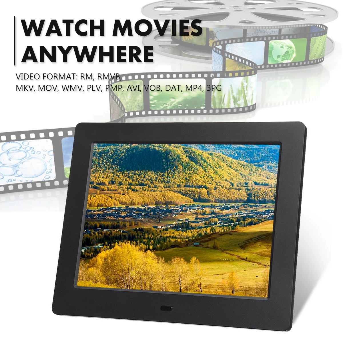 

8inch Digital Photo Frame HD Wide Screen LCD Frame MP3 Remote Control Photo Alarm Clocks Home Decoration Electric Photo Frames
