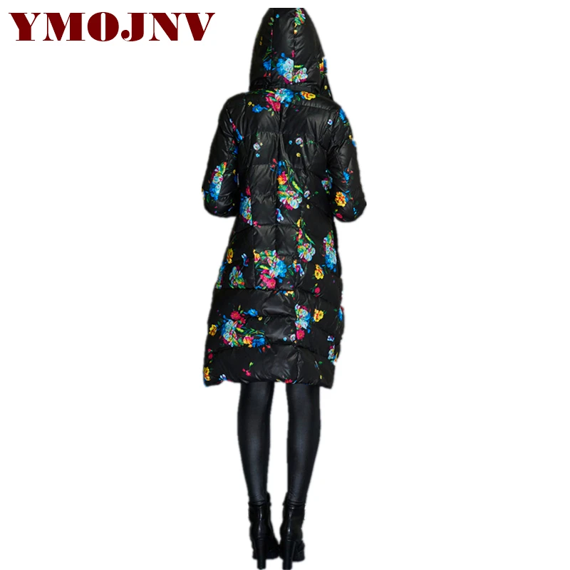 YMOJNV модная новая коллекция зимняя куртка женская толстая верхняя одежда средней