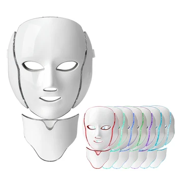 

Drop shipping 7 Colors Led Facial Mask Led Korean Photon Therapy Face Mask Machine Light Therapy Acne Mask Neck Beauty Led Mask