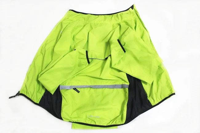 Светоотражающие легкие куртки высокая видимость ветер дождевик для мужчин и женщин Бег Packable ветровка водонепроница