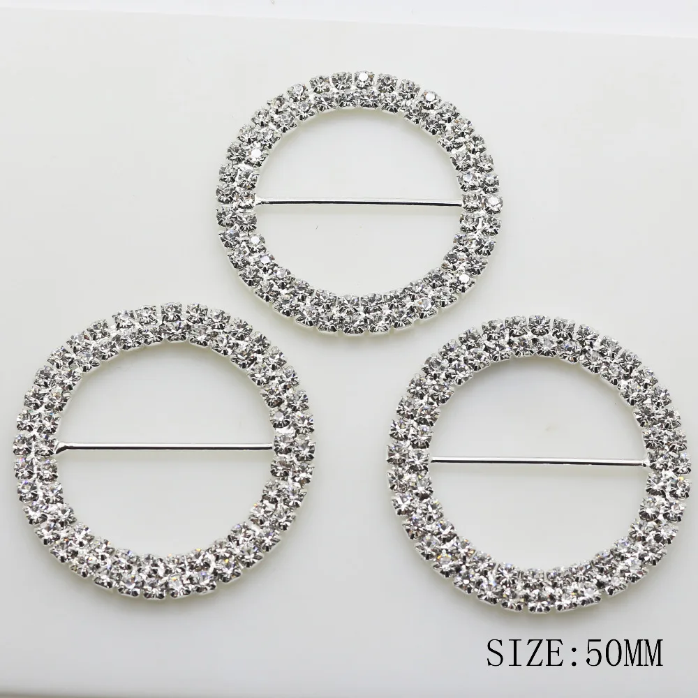 5 pcs/lor 50 MM Đôi Rhinestone Vòng Kim Loại Flatback Khóa cho Giày Dép Phụ Nữ Vành Đai Cô Gái quần áo Phụ Kiện Thủ Công ribbon Trang Trí Nội Thất|buckles for shoes|metal buckles for shoesround rhinestone buckle - AliExpress