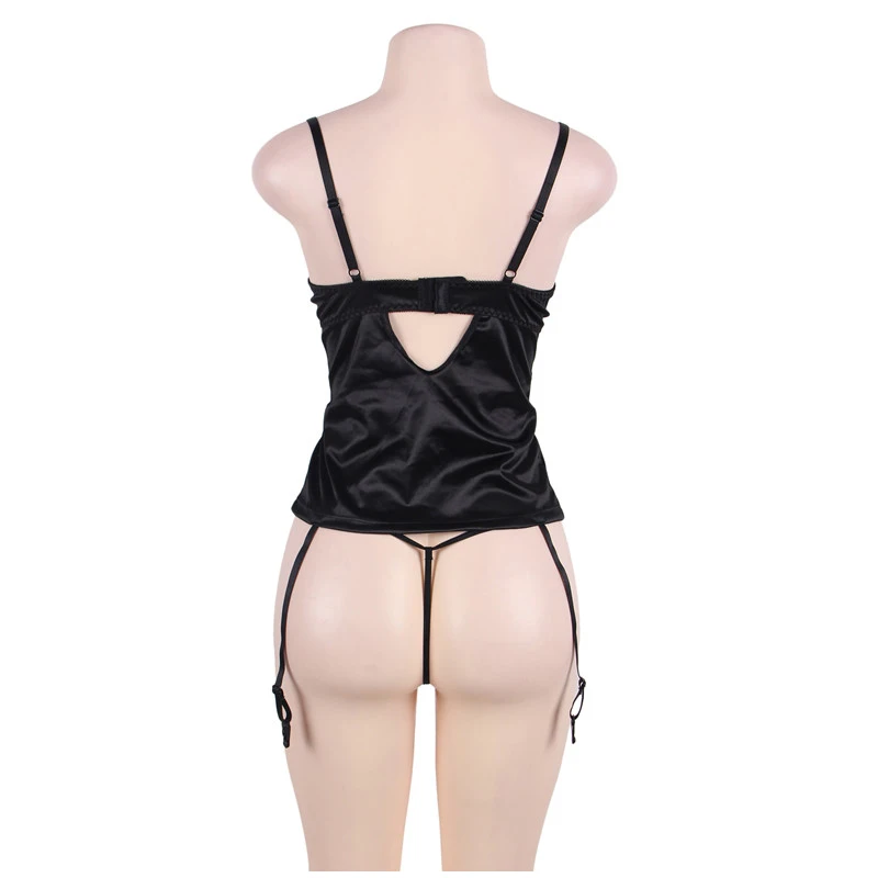 С низким вырезом Babydoll дамское нижнее белье сексуальные женские бюстье Плюс