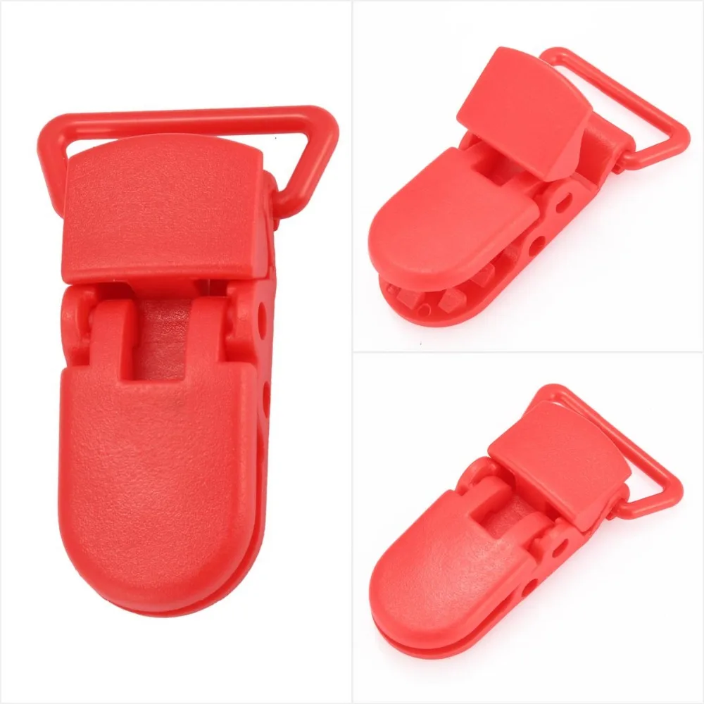 Buy Plastic Baby Pacifier Clip Baby Pacifier Red White