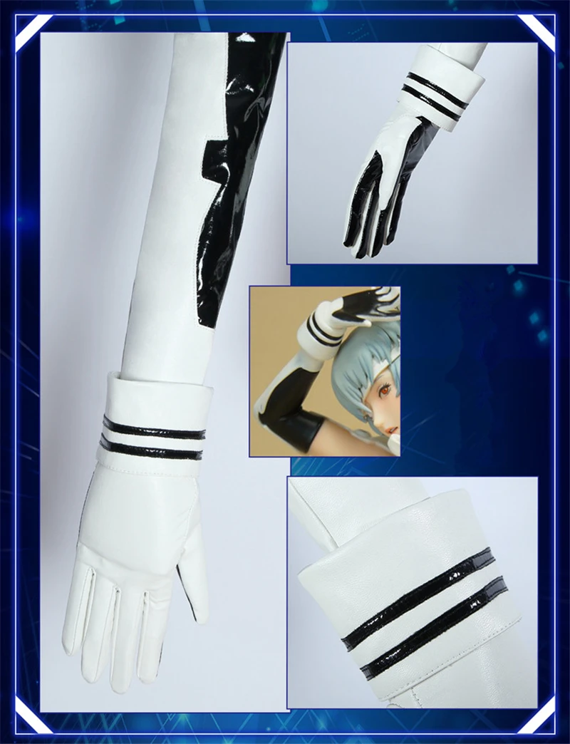 EVA Ayanami Rei белый женский костюм для косплея сексуальные костюмы-трико комбинезоны+ чулки+ перчатки+ броня+ головной убор