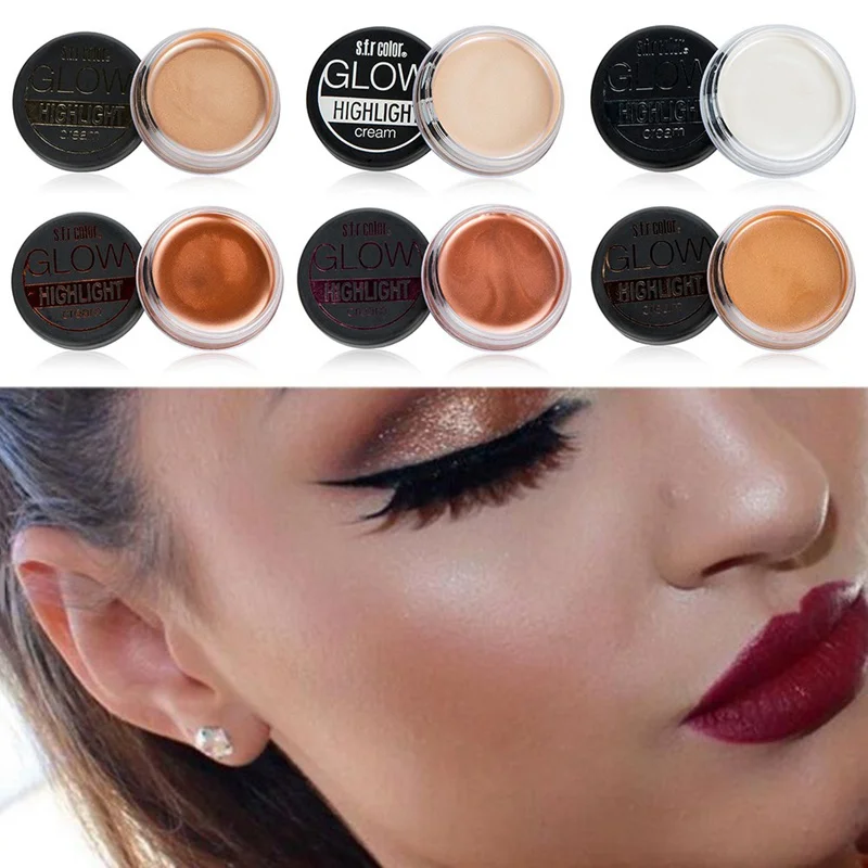 Iluminador Maquillaje Highlighter Cream Makeup Palette Shimmer Glow Kit