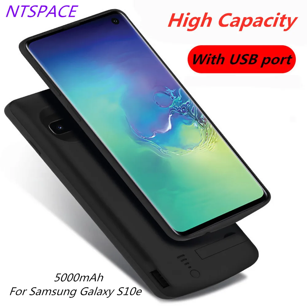 

NTSPACE New Fashion Power Bank Case For Samsung Galaxy S10e Ultra Slim Backup Portable Battery Charger Case Power Case 5000mAh