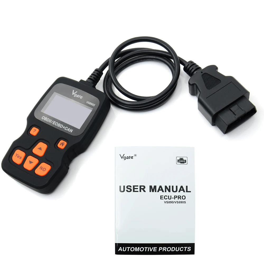 Автомобильный сканер Vgate VS890S OBD2 считыватель кодов многоязычный OBDII автомобильный