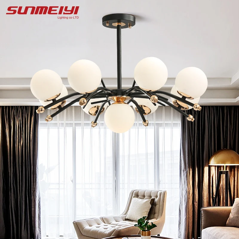 

New LED Chandeliers Pendant Fixtures For Living room Kitchen Study Modern candelabro Indoor Hanging Lamp lampadario led