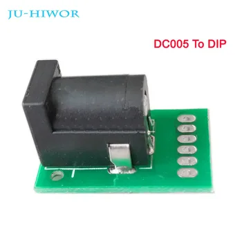 

5pcs DC005 To DIP Adapter Converter Circuit Board Module Connector DC Power Socket Breadboard Interface Test Conversion Board