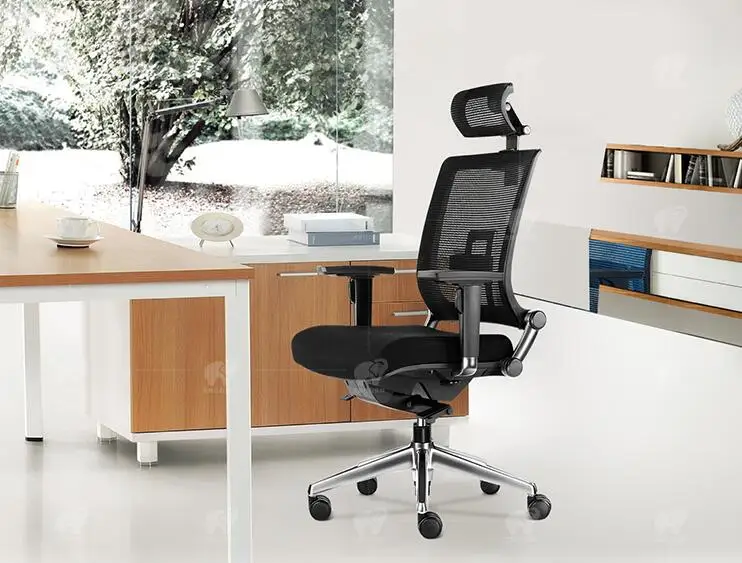 Leather boss chair reclining computer chair home modern minimalist conference chair designer office chair. -