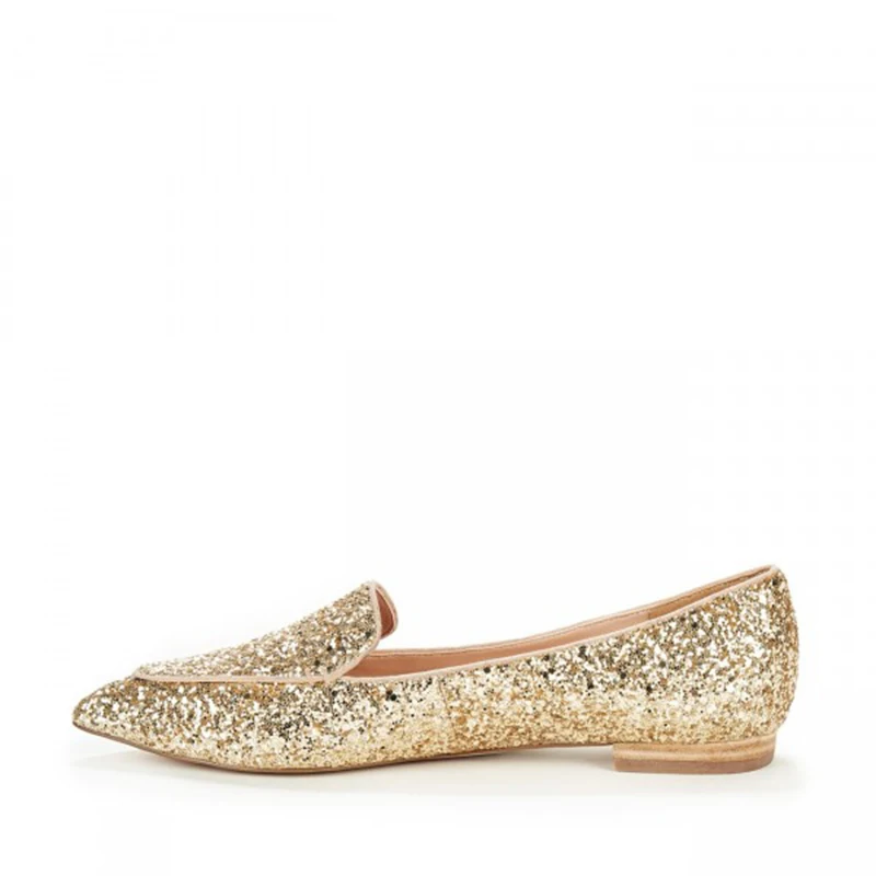 golden_glitter_loafers_for_women_pointy_toe_flats_4_