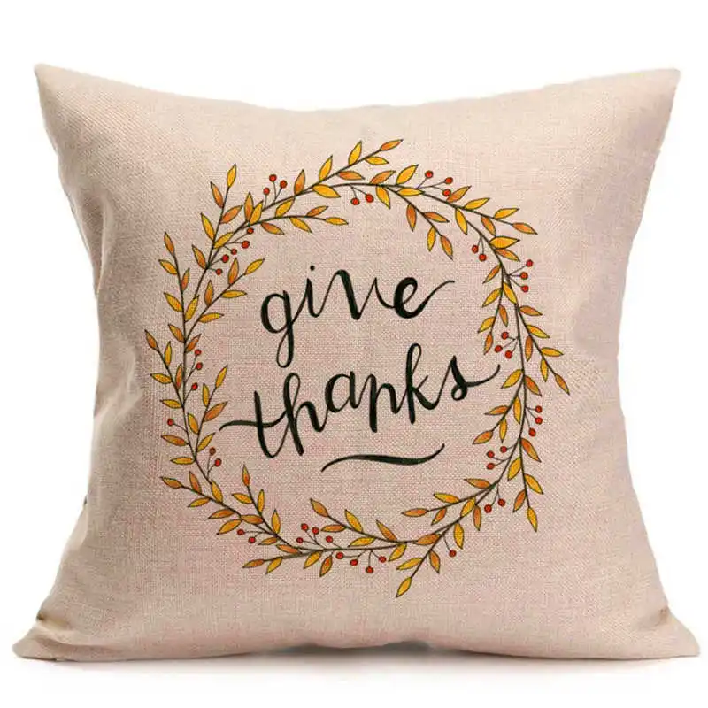 2018 hot Cartoon Pattern Linen Throw Pillow Case Cushion Christmas Theme Pillowcase pillow covers decorative 4545 #3o11#f  (13)