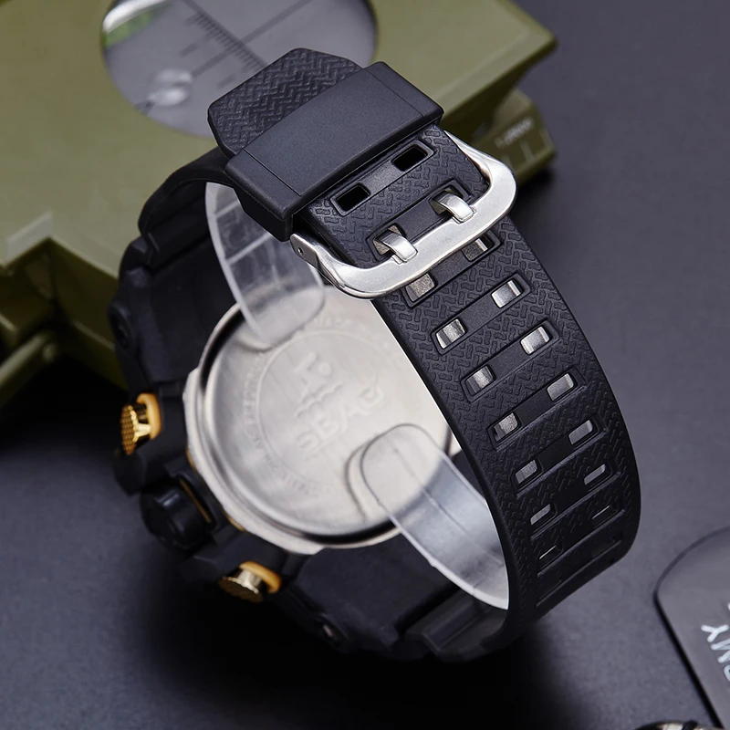 Мужские наручные часы для плавания водонепроницаемые часы в армейском стиле светодиодный кварцевые спортивные часы мужские relogios masculino Sport S ударопрочные часы