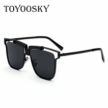 TOYOOSKY 2017 New Unisex Summer Fashion Vintage Metal Female Square Gafas Luxury Brand Women Designer Retro