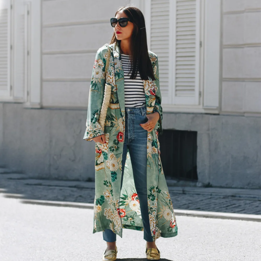 Vente Vintage Ethnique Imprimé Floral Écharpes chemise Kimono Femmes 2018 Nouvelle Mode Cardigan Décontracté Blouse Tops blusas chemise femme