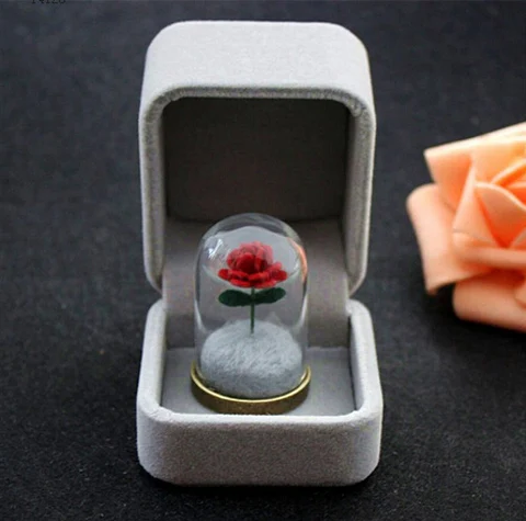 

1PC Little Prince Rose, The Little Prince's rose necklace,Rose vial Pendants,Rose terrarium necklace, Valentine's Day Gift,