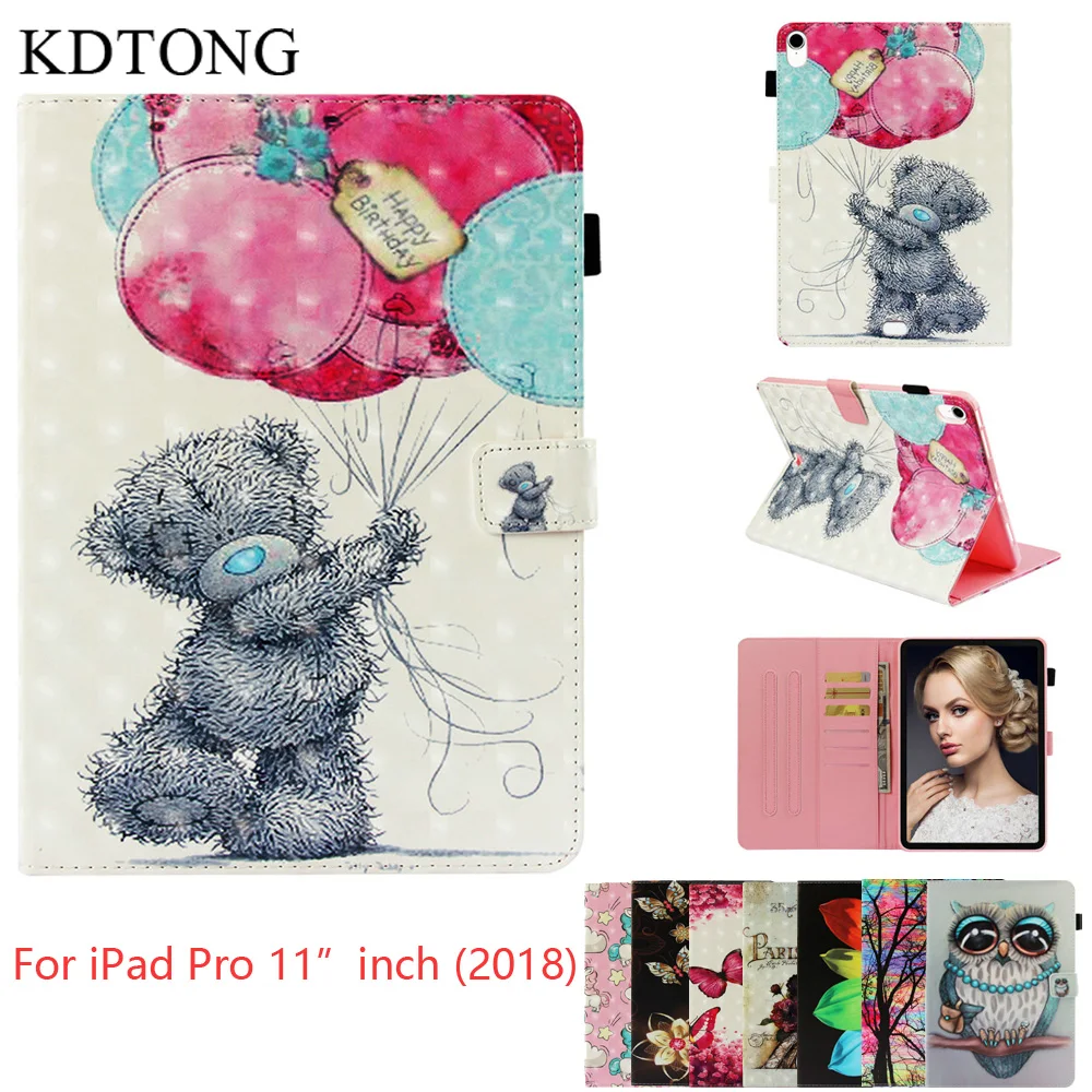 

For New iPad Pro 11 Case For iPad Pro 11 2018 Case Magnetic Leather Flip Stand Cover Coque For iPad 11 inch 2018 Case Cover Capa