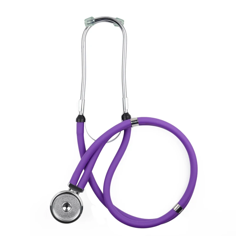 Профессиональный медицинский двойной головкой Sprague Rappaport Тип стетоскоп с аксессуарами доктор кардиологии медсестры милый стетоскоп - Цвет: Purple