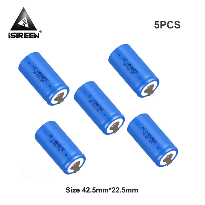 SC Ni-CD 1,2 V 2000mAh аккумуляторная батарея, ячейка Subc Ni аккумулятор CD электрические инструменты DIY батареи 12V 14,4 V 18V 24V 36V