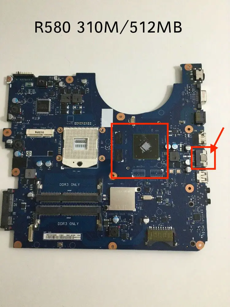 100% рабочая материнская плата для ноутбука Samsung R580 GT310M/512MB|Материнские платы| |