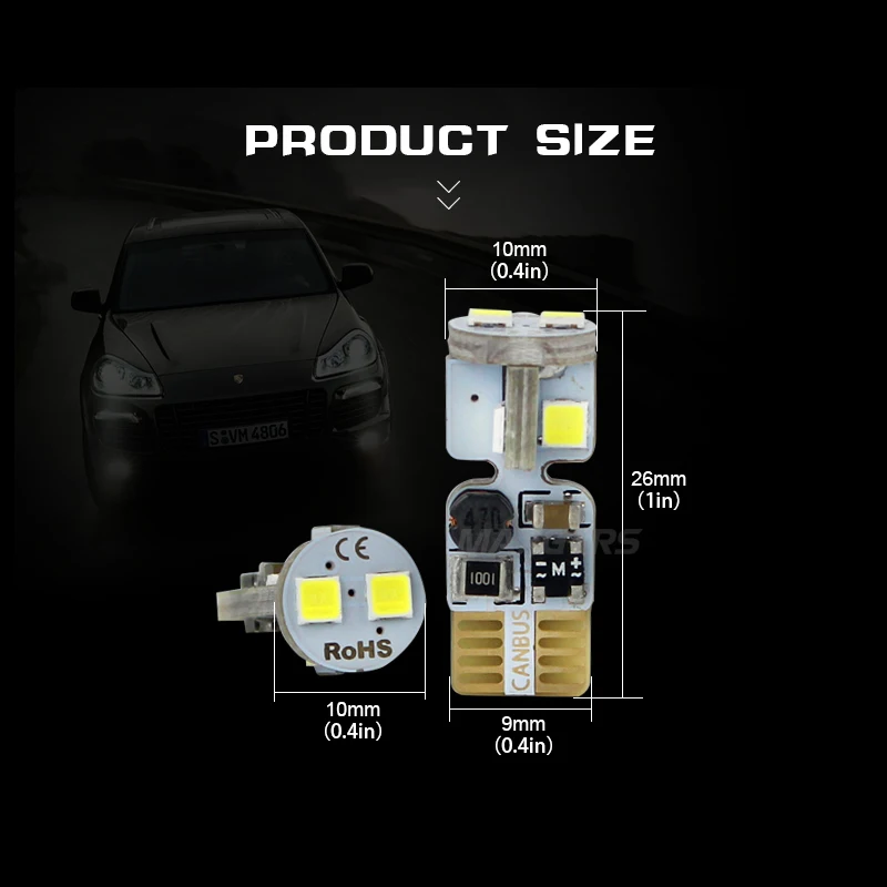 5x T10 Canbus OBC Error Free лампы интерьера излучатель светодиодный DRL 194 W5W лампы для автомобилей внешнее авто фары 6-SMD 3030 ксенон белый