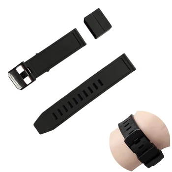

Fashion Black Rubber Silicone Watch Band for Luminox Watch With Rubber Strap Black Metal Buckle Bracelet Replacement Wrist Strap