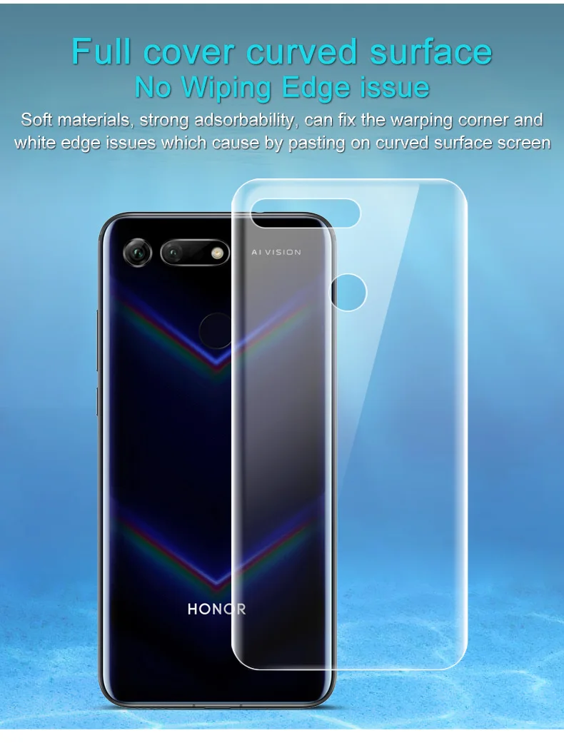 IMAK huawei Honor View 20 Защитная пленка для экрана Hydrogel III 0,15 мм мягкая защитная пленка tpu для huawei Honor V20 не стекло