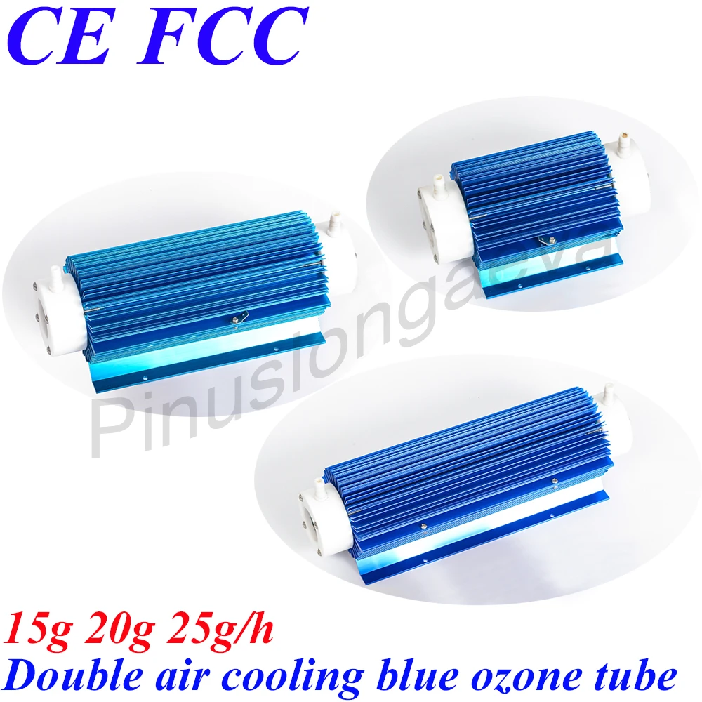 

Pinuslongaeva Blue double air cooling ozone tube 15G 20G 25G/H Built-in 304 stainless steel tube Efficient heat dissipation