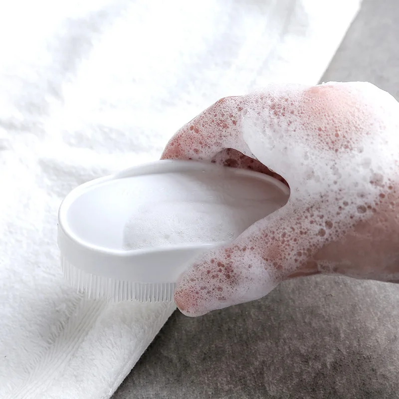 

1pcs White Plastic Multi-functional Cleaning Brush Household Laundry Brush for Carpet Cleaner Bedspread Clothes Washing Brushes