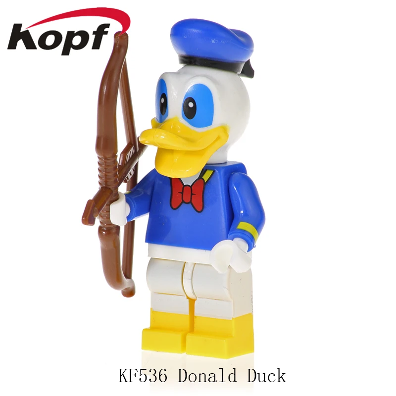 

Single Sale KF536 Building Blocks Cartoon Figures Daisy Duck Doraemon Mickey Mouse Hello Kitty Learning For Children Toys Gift