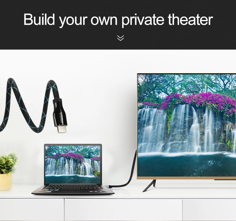 HDMI اتفاقية كابل Hdmi إلى HDMI 2.0 كابل 4 k 3D 60FPS كابل ل شاشة كمبيوتر محمول ذات دقة عالية محمول التلفزيون PS3 العارض Ordinat ل آبل xbox 360