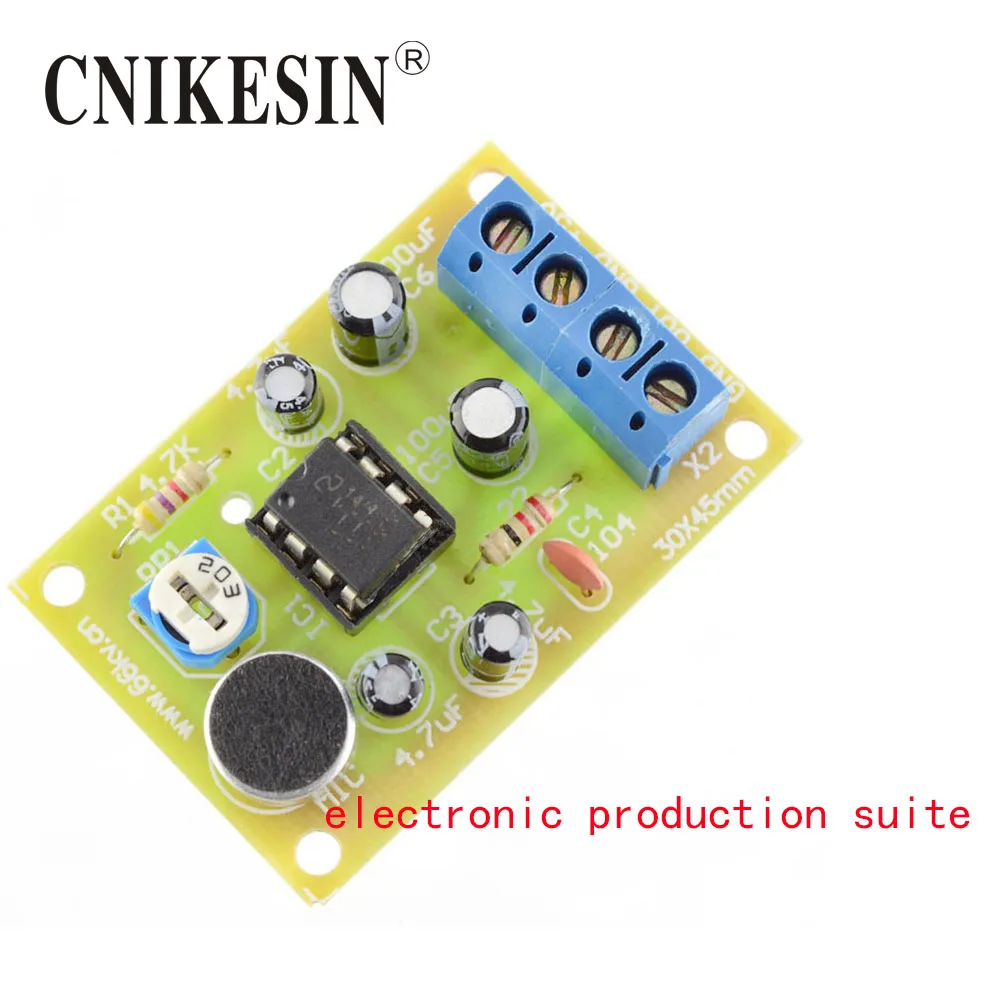 DIY kit LM386 integrated circuit voice / audio power ...
