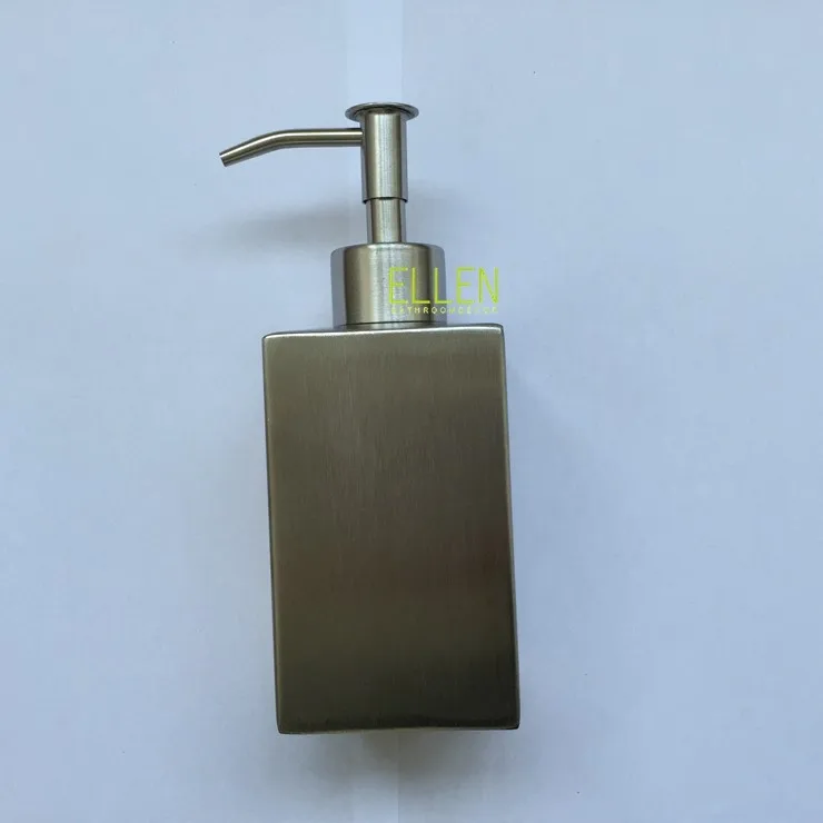 Ванная комната дозатор для жидкого мыла из нержавеющей стали стоя на площади диспенсер для liquild мыло
