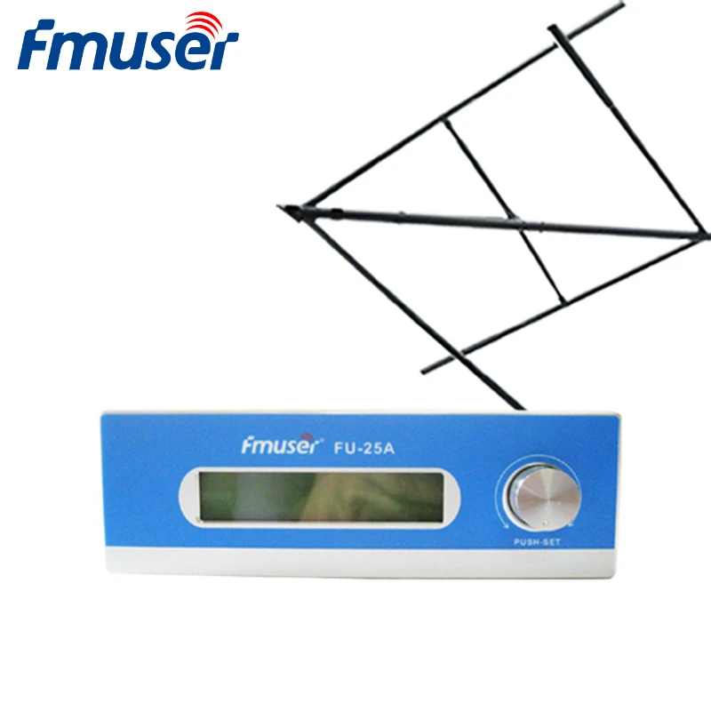 FMUSER FU 25A 25 Вт низкая мощность дальний FM передатчик трансляции для fm радиостанции +