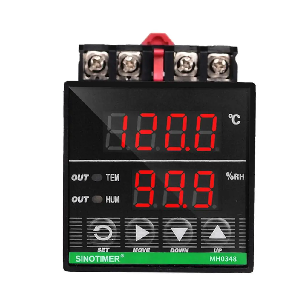 

LCD Digital Intelligent Temperature And Humidity Controller Instrument For Baking Room Warehouse Hatching Greenhouse Breeding