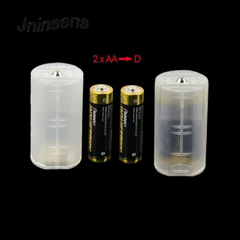 

2017 New Arrival 2*AA to D Size Cell Battery Adaptor Holder Case Converter Switcher Battery Box Wholesale