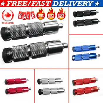 

2Pcs CNC Folding Motorcycle Rear Set Footrests Foot Pegs Pedal Types Aluminum CA Send in Random Color
