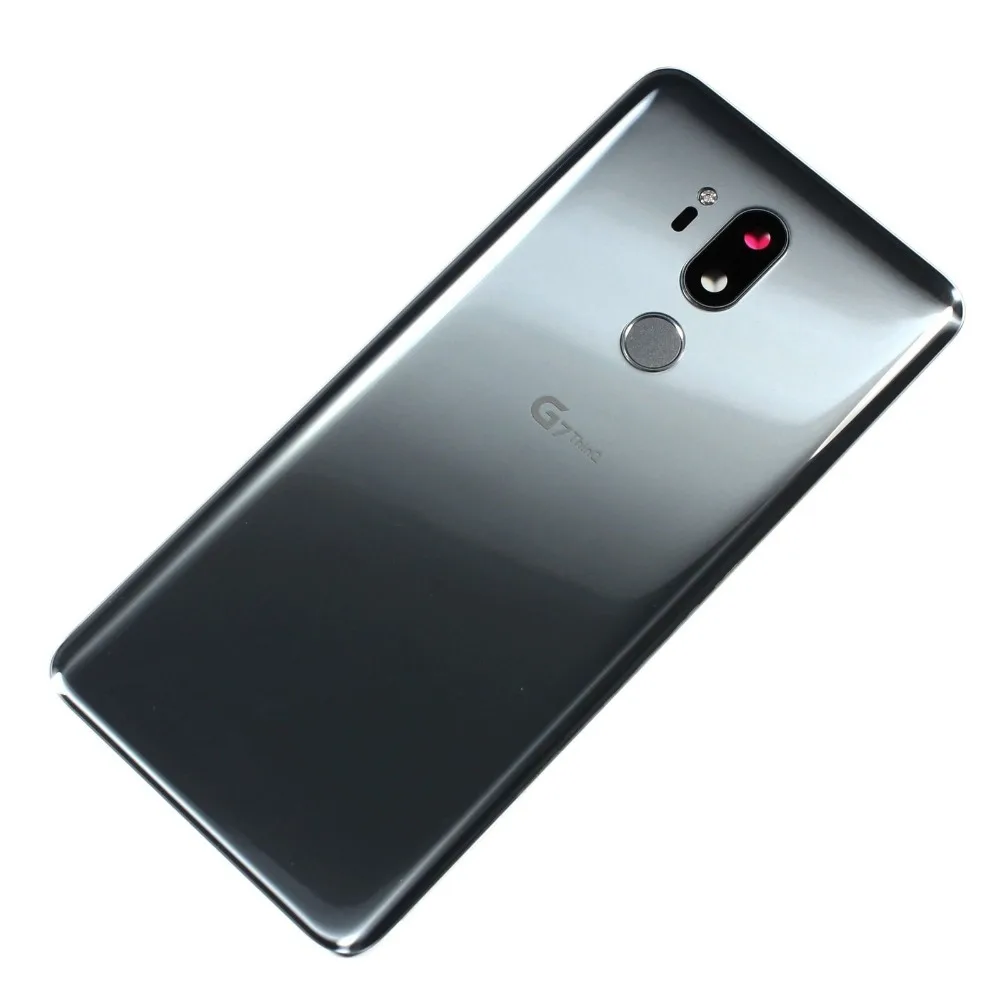 Для LG G7 ThinQ G710 G710EM чехол на заднюю панель со стеклянным корпусом+ крышка объектива камеры с отпечатком пальца