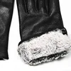 Deerskin gloves men's leather fashion new autumn wool lining winter warmth thick fake rabbit fur lining outdoor driving ► Photo 3/6