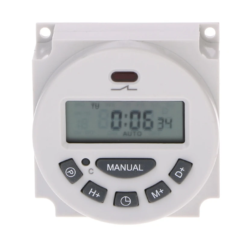 

DC 12V Digital LCD Programmable Timer Relay Time of Weekly Electronic Programmable Electronic Timer Switch L13