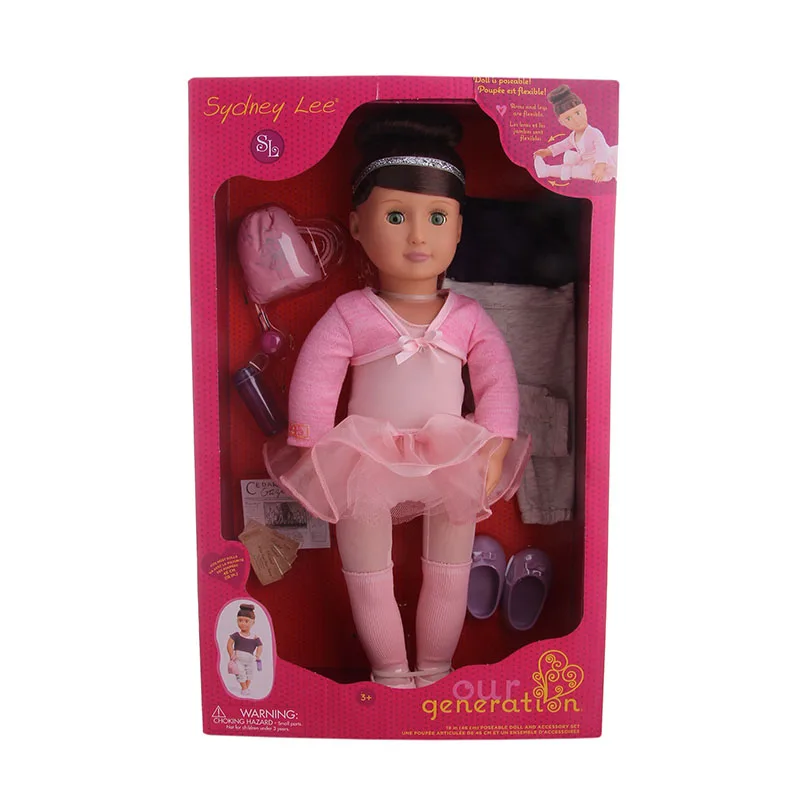 

The New Set Of Ballet Dolls 18-Inch American Doll Set=Doll+Accessories For Our Generation Christmas Birthday Girl's Gift